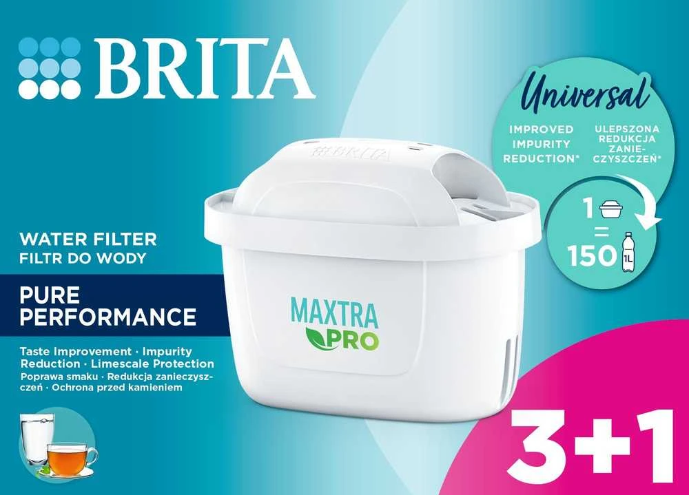 Kasetė filtrujący Brita MAXTRA PRO Pure Performance 4 vnt.