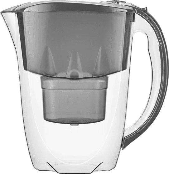 Aquaphor vandens filtravimo ąsotis 2,8 l, plastikinis, pilkas, jonų mainų sistema, 500598_IRL