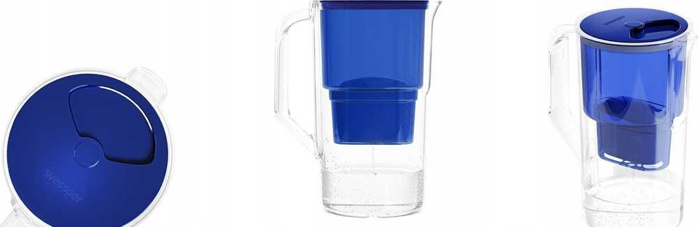 Filtro ąsotis Wessper AquaMax Basic mėlynas