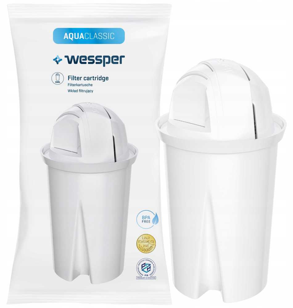 Wessper filtravimo ąsotis, šaldytuvui skirtas filtravimo ąsotis D3 SLIM Classic
