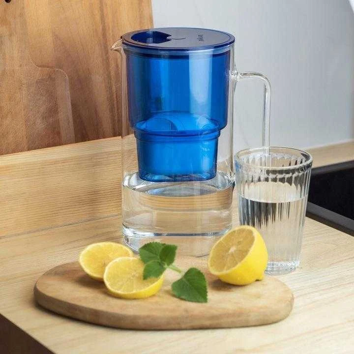 Vandens filtravimo ąsotis Wessper Aquamax Crystalline + 1 vandens filtras | tamsiai mėlynas