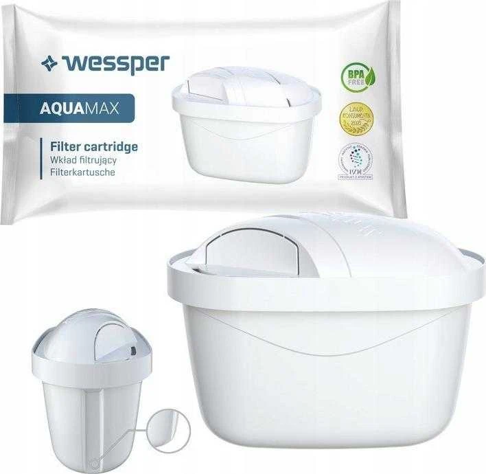 Vandens filtravimo ąsotis Wessper Aquamax Crystalline + 1 vandens filtras | tamsiai mėlynas