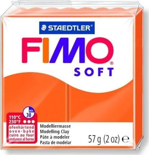 Modelinas FIMO SOFT, 57 g, oranžinė sp.
