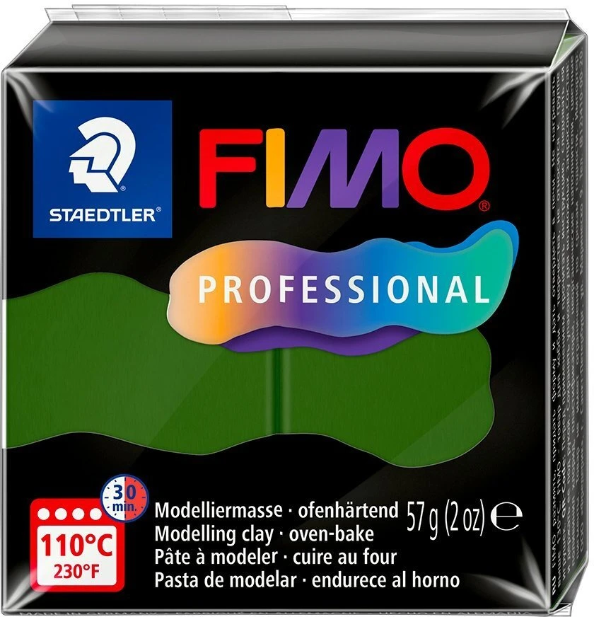 Fimo Professional modeliavimo masė, žalia, 57g