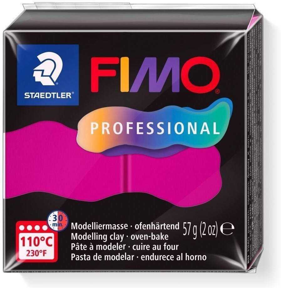 FIMO PROFESSIONAL modelino molis, kietėjantis orkaitėje, 57 g, rausvai raudonas