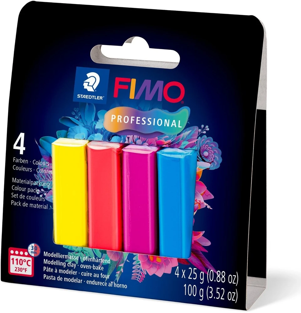 Staedtler FIMO – profesionalus modeliavimo rinkinys, tikros spalvos (8043-S1)