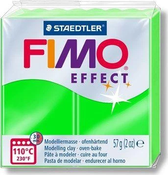 Fimo Plastikiniai masė termoreaktyvus poveikis neon žalia 57g