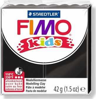 Fimo Kids juoda modeliuojamoji masė vaikams nuo 8 metų - 42g
