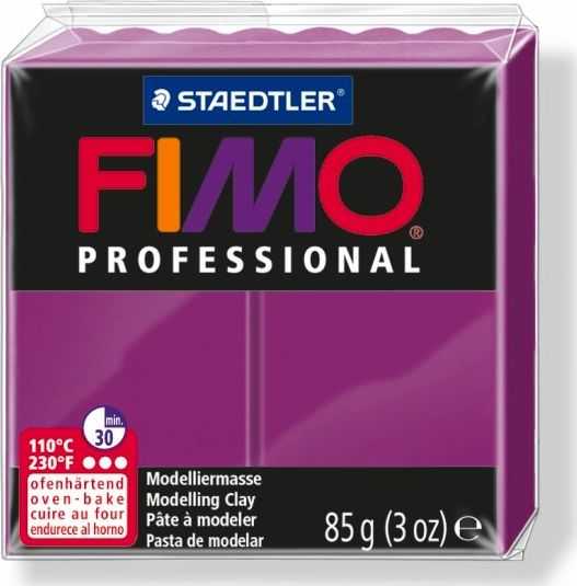 Staedtler Modeliavimo masė - Fimo Professional - Violetinė - 85 g - Kietėja kepant - Smulkūs ir tikslūs modeliai