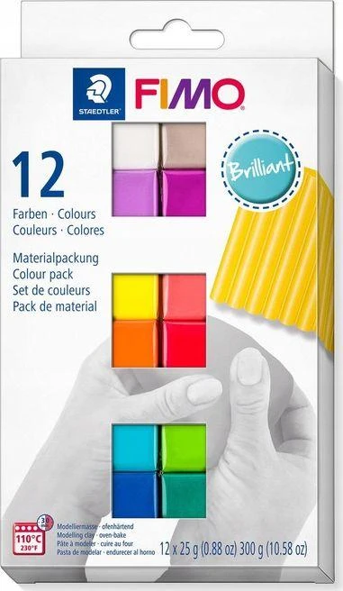 Staedtler FIMO minkštas rinkinys, 12 x ½ blokelių (8023 C12-2)