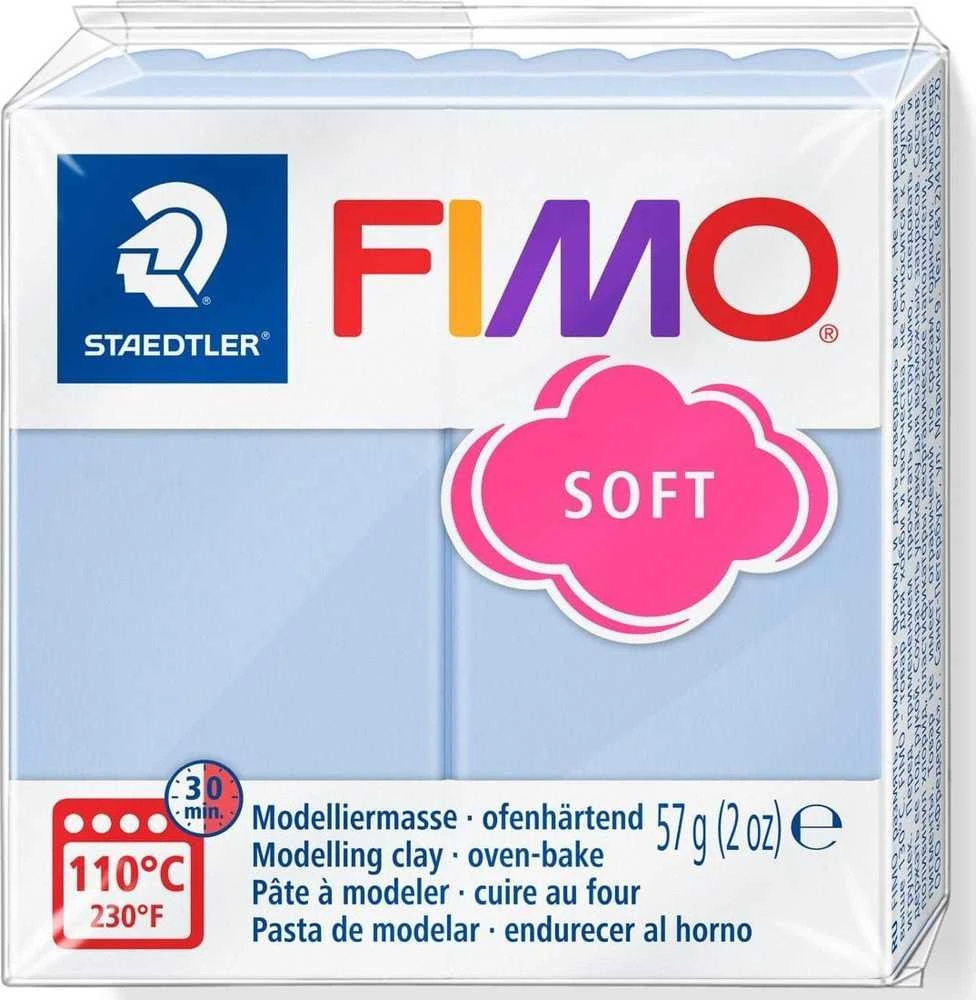 Staedtler Fimo Soft modelinas, ramiai mėlynas, 57g