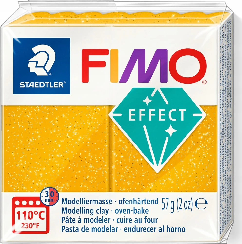 Fimo Mod.masse Effect 57g auksinis blizgučių rinkinys mažmeninei prekybai