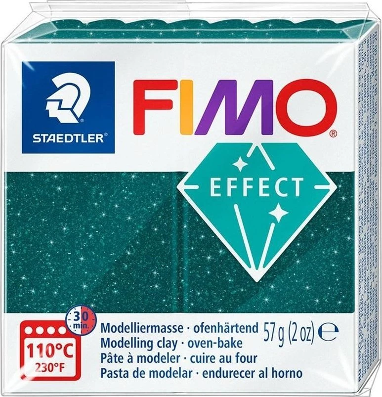 Fimo Modelino masė Effect 57g Galaxy žalia