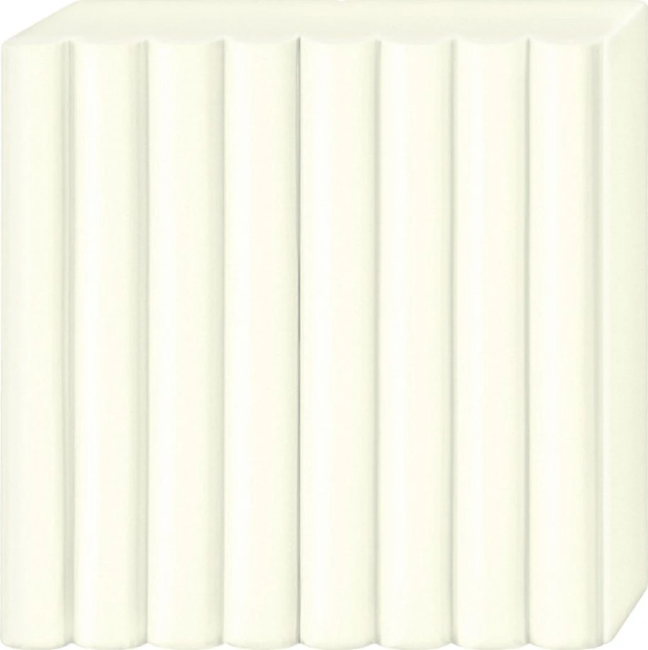 Modelinas Fimo, 56g, švytintis baltos spalvos