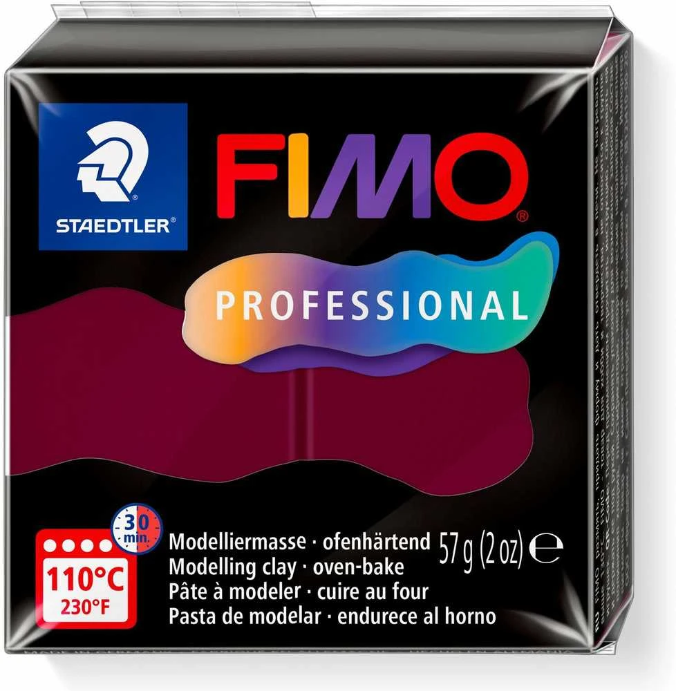 FIMO Mod.mass Fimo prof 57g bordo spalvos