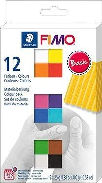 Staedtler FIMO 8023 C, Modelis, Įvairių spalvų, Suaugusiesiems, 12 vnt., 110 °C, 30 min.