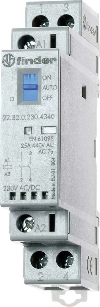 Finder 2NC Sanitor 25A AC / DC 22.32.0.230.4440 Finder, Finder, F22-32-0-230-4440.