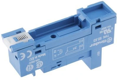 Finder 40.31 serija relės lizdas varžtas gnybtai 35mm DIN bėgių montavimas (95.63SMA)