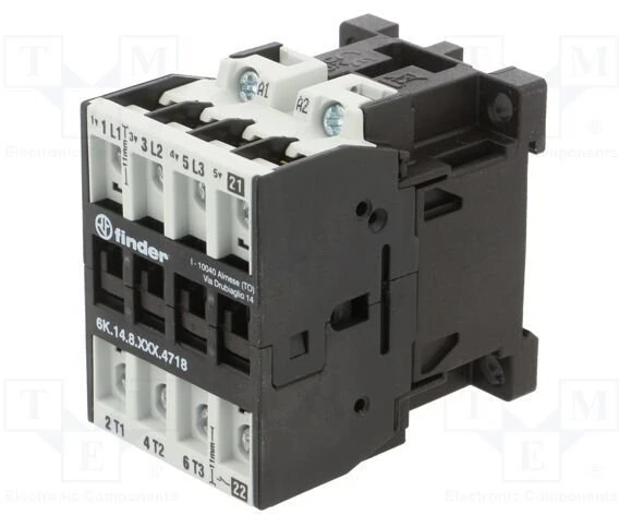 Finder Galios kontaktorių 3 Z 1 R, 18A-400V AC3, 24V AC 6K.14.8.024.4718