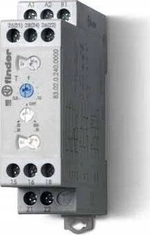 Finder Laiko relė 2P 8A 24-240V AC/DC 0,05s-180s vienos funkcijos BI 250V 83.62.0.240.0000
