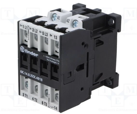 Finder Galios kontaktorius 3 Z 1 Z, 18A-400V AC3, 24V AC 6K.14.8.024.4818
