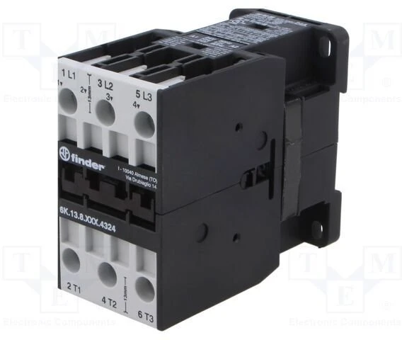 Finder Galios kontaktorius 3 Z, 24A-400V AC3, 24V AC 6K.13.8.024.4324