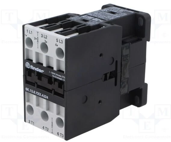 Finder Galios kontaktorius 3 Z, 24A-400V AC3, 230V AC 6K.13.8.230.4324