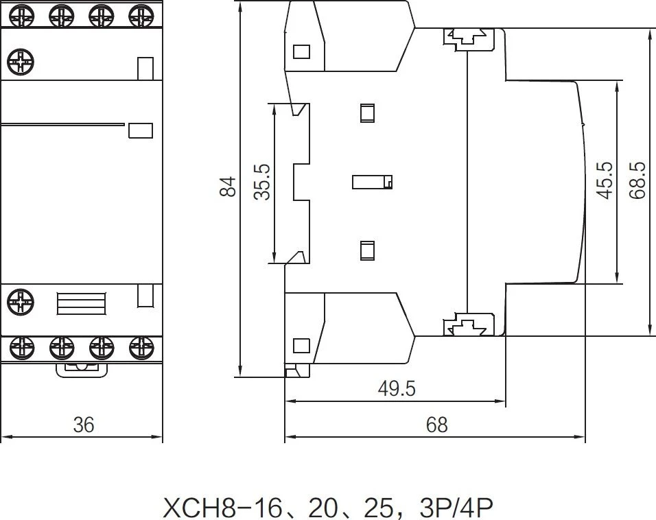 Finder Modulinis kontaktorius 1Z 1R 25A 230V AC/DC, Auto-On-Off funkcija, veikimo indikatorius + LED, 17.5mm 22.32.0.230.4540