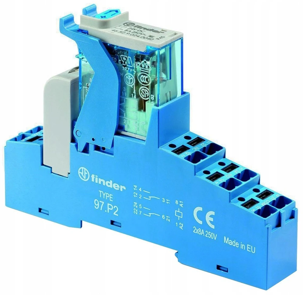 FINDER Relės sąsajos modulis 2Co 8A 24Vdc