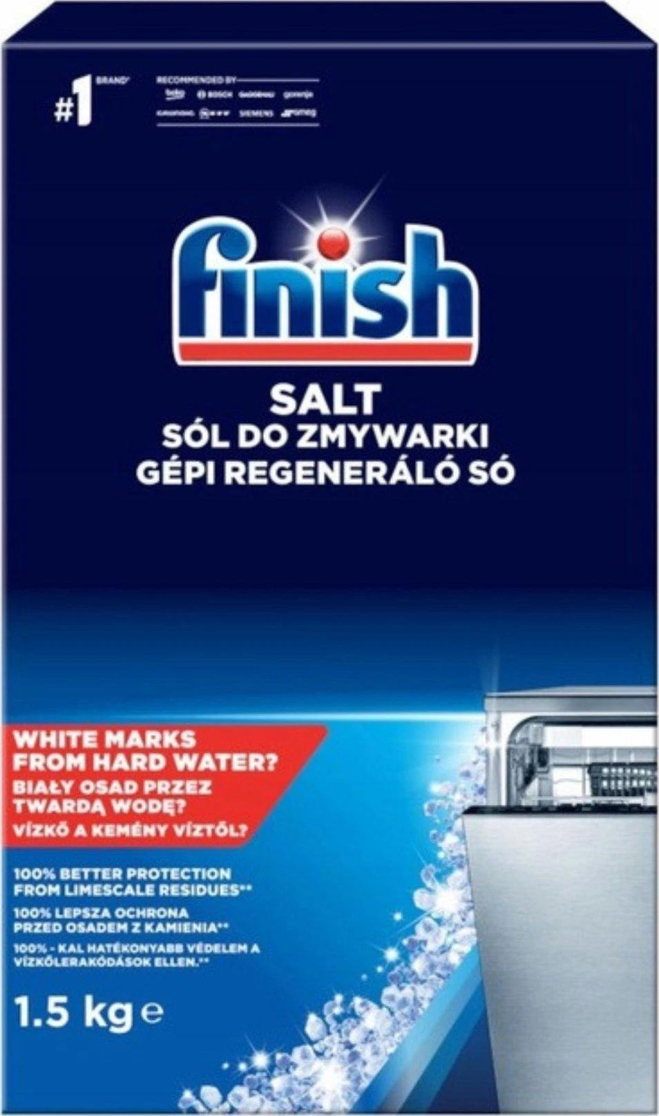 Druska indaplovėms FINISH, 1,5kg