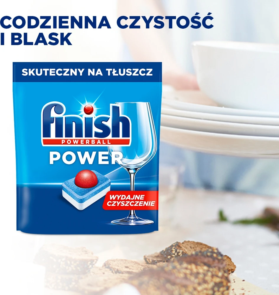 Finish Indų plovimo tabletės Power Viskas 1 65 vnt.
