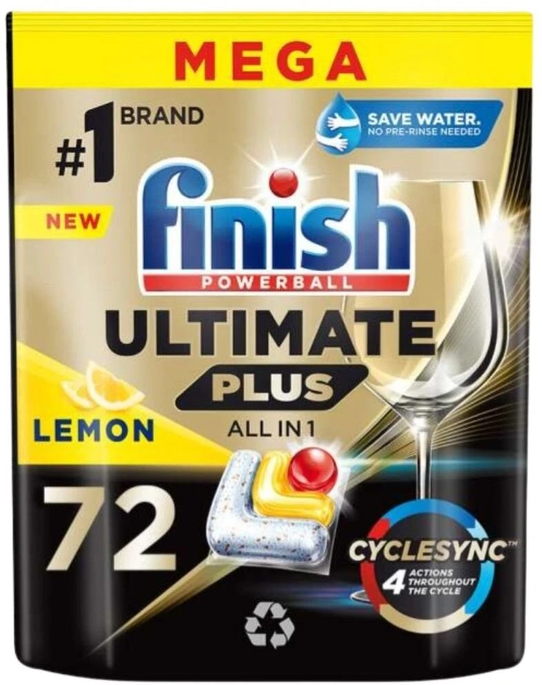 Finish Tabletės do zmywarki Ultimate Plus 72 vnt.