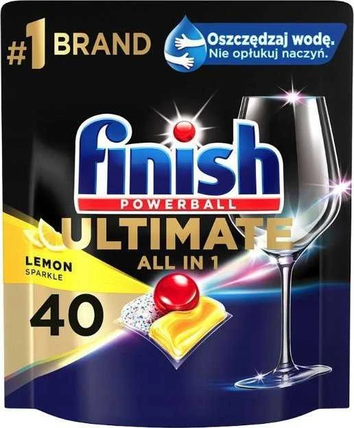 Indaplovių kapsulės Finish Quantum Ultimate Lemon, 40 vnt.