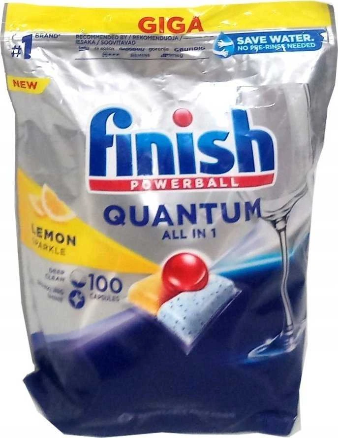 Indaplovių tabletės Finish Quantum, 100 vnt.