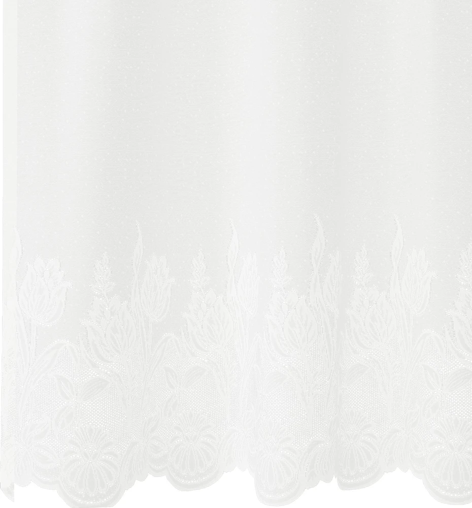 Nėrinių Užuolaida Balta 280 x 750 cm Poliesteris