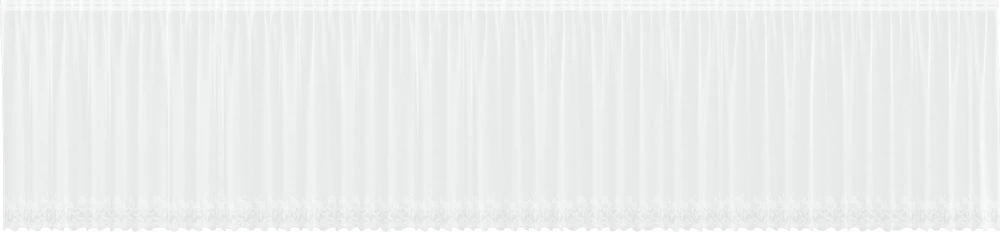 Nėrinių Užuolaida Balta 140 x 1200 cm Poliesteris