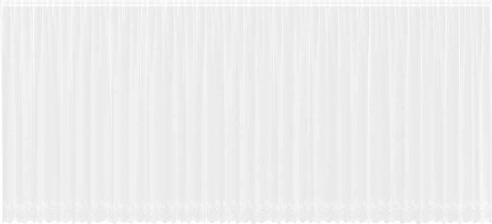 Nėrinių Užuolaida Balta 200 x 900 cm Poliesteris
