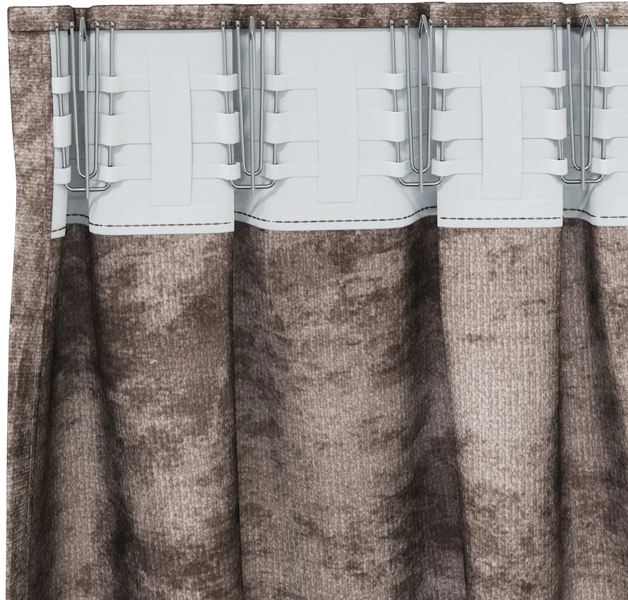 Aksominio tipo užuolaidos 2 vnt. Kapučino 260 x 140 cm Aksomas