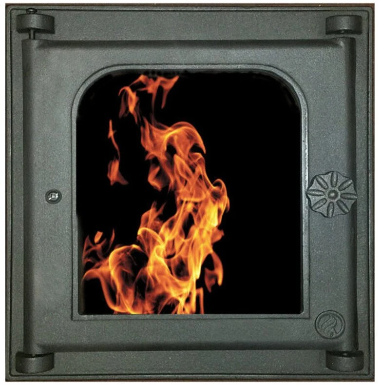 Fireplace doors Metnetus. cast iron. juodas