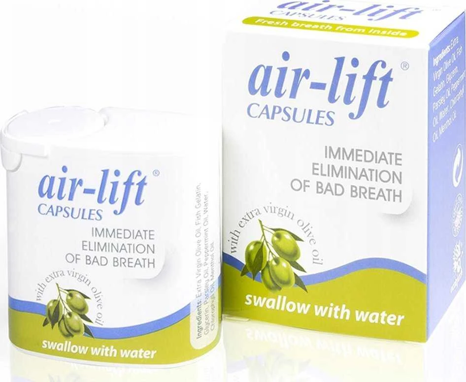 "Air Lift Bio Cosmetics" nedelsiant pašalina blogą kvapą 40 kapsulių