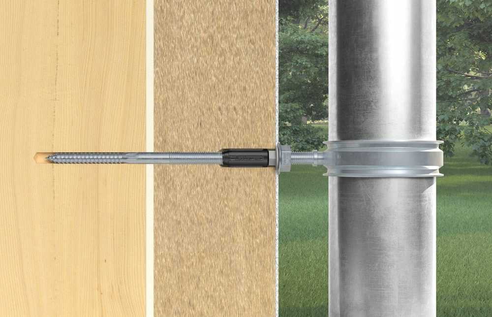 Fischer fischer distancinio tvirtinimo sistema „Thermax 8/100 M6“, kaiščiai (juodi/pilki, 20 vnt.)