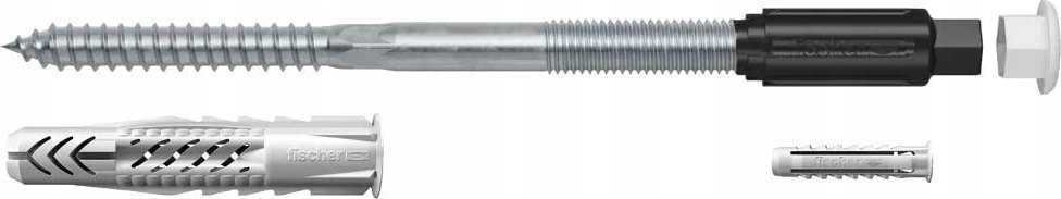 Fischer fischer distancinio tvirtinimo sistema „Thermax 8/100 M6“, kaiščiai (juodi/pilki, 20 vnt.)