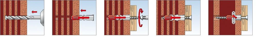 Kaištis Fischer DuoPower, 40 mm x 8 mm, 50 vnt.