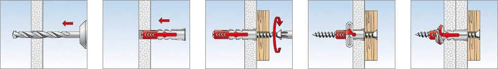 Kaištis Fischer DuoPower, 40 mm x 8 mm, 50 vnt.