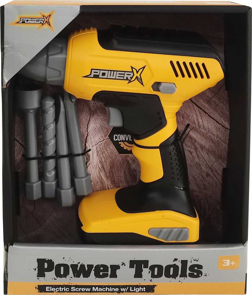 POWER X - Gręžtuvas su apšvietimu (20355)