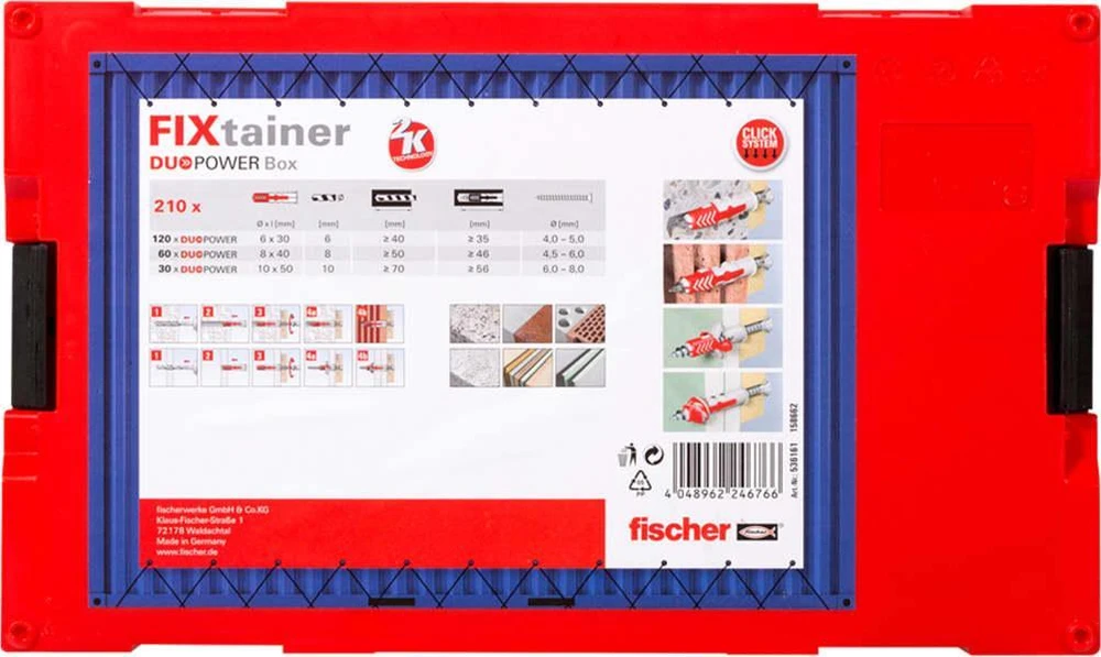 FISCHER DUOPOWER kaiščių rinkinys FIXTAINER