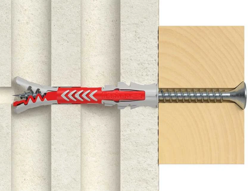 Kaištis Fischer DuoPower, varžtiniai, 12 mm x 60 mm, 2 vnt.