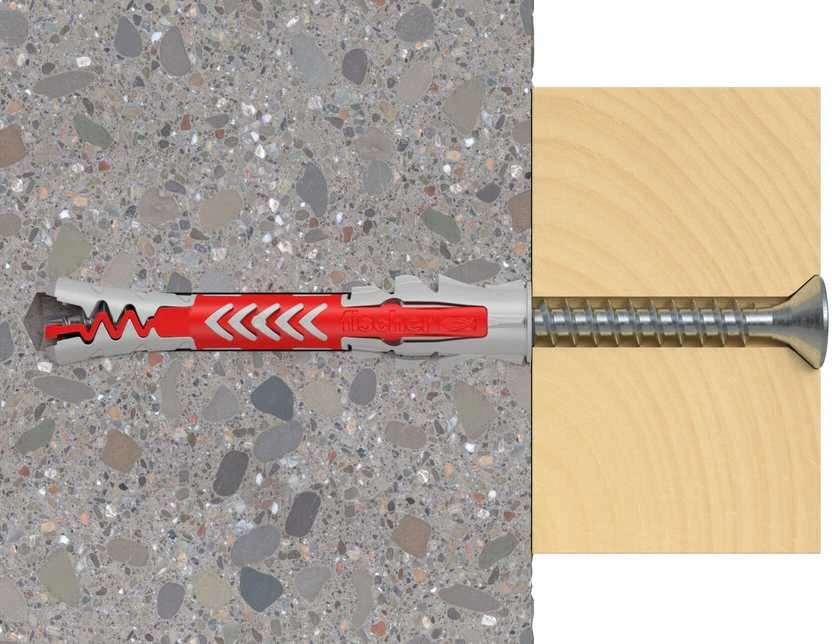 Kaištis Fischer DuoPower, varžtiniai, 12 mm x 60 mm, 2 vnt.