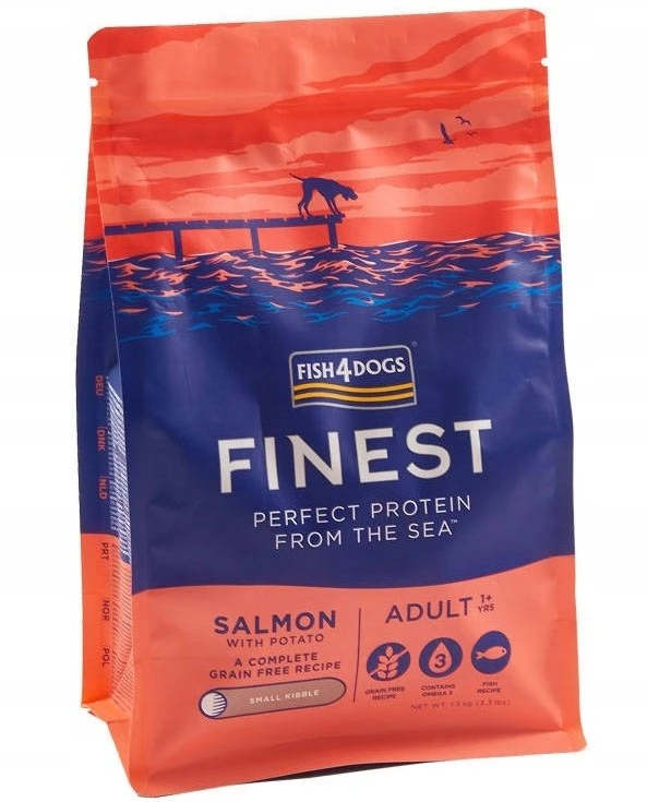 FISH4DOGS Finest lašiša Large breeds – sausas Maistas šunims – 12kg
