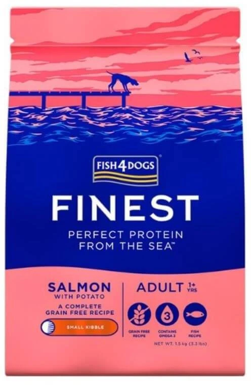 FISH4DOGS Finest lašiša Large breeds – sausas Maistas šunims – 12kg